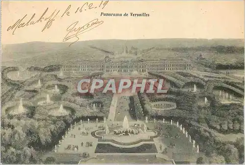 Cartes postales Panorama de Versailles