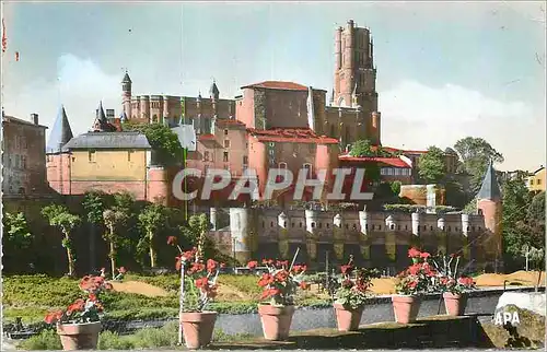 Cartes postales moderne Albi (Tarn) La Basilique Ste Cecile (XIIIe S) et le Palais de la Berbie