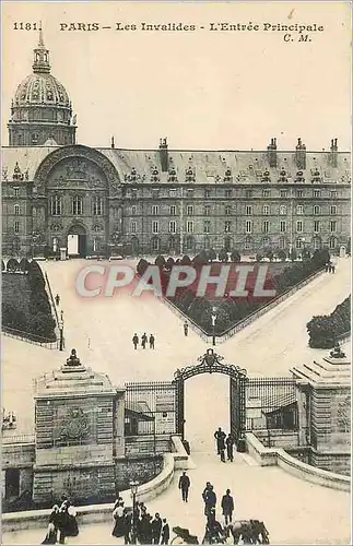 Cartes postales Paris Les Invalides L'Entree Principale