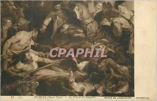 Cartes postales Musee de Longchamp Marseille Rubens (Peter Paul) La Chasse au Sanglier