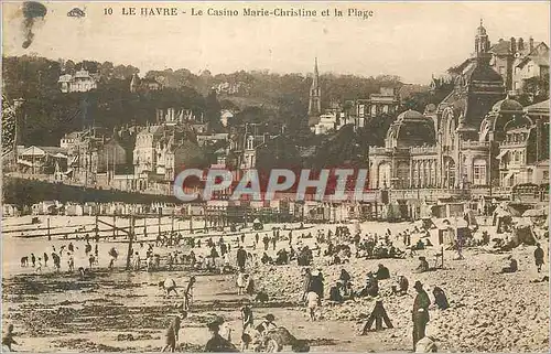 Cartes postales Le Havre Le Casino Marie Christine et la Plage