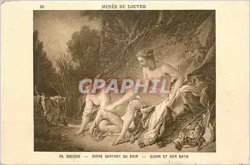 Cartes postales Musee du Louvre Diane Sortant du Bain Boucher