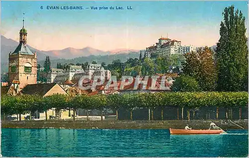 Ansichtskarte AK Evian les Bains Vue prise du Lac