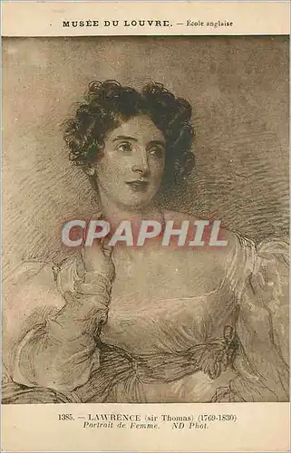 Ansichtskarte AK Musee du Louvre Ecole Anglaise Portrait de Femme