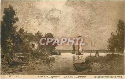 Ansichtskarte AK Musee du Luxembourg Paris Jonkind (Johann) La Meuse a Dordrecht