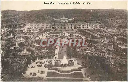 Cartes postales Versailles Panorama du Palais et du Parc