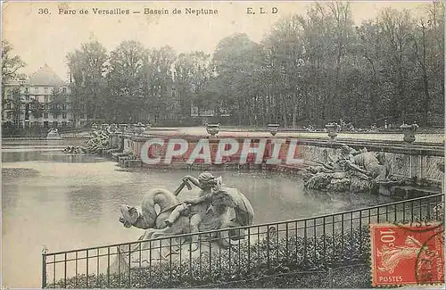 Cartes postales Parc de Versailles Bassin de Neptune