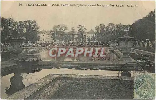 Cartes postales Versailles Piece d'Eau de Neptune avant les Grandes Eaux