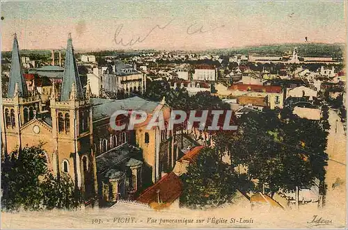 Ansichtskarte AK Vichy Vue Panoramique sur l'Eglise St Louis