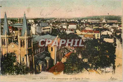 Cartes postales Vichy Vue Panoramique sur l'Eglise St Louis