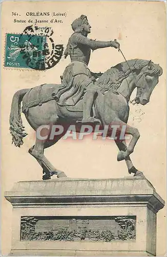Cartes postales Orleans (Loiret) Statue de Jeanne d'Arc