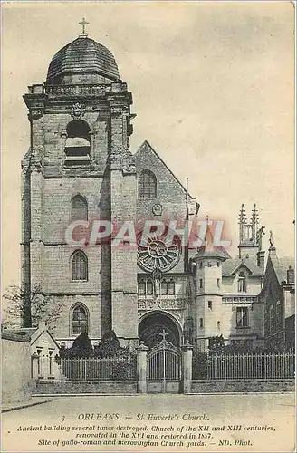 Cartes postales Orleans St Euverte's Church