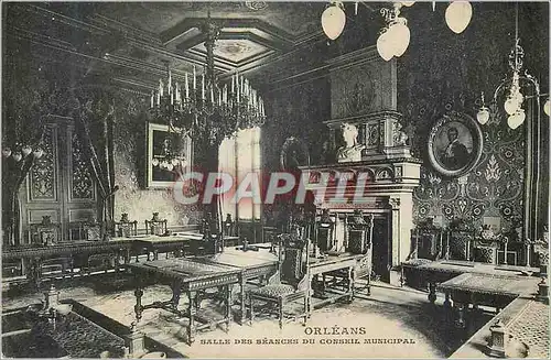 Cartes postales Orleans Salle des Seances du Conseil Municipal