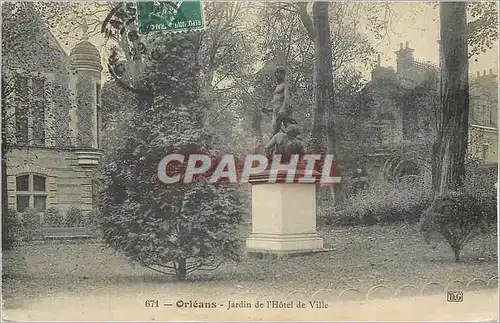 Cartes postales Orleans Jardin de l'Hotel de Ville