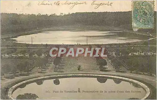 Cartes postales Parc de Versailles Perspective de la Piece d'Eau des Suisses