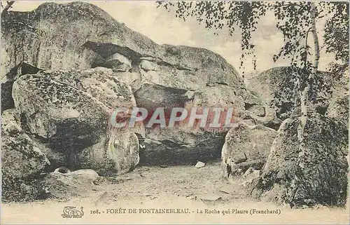 Ansichtskarte AK Foret de Fontainebleau La Roche qui Pleure (Franchard)