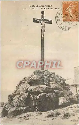 Cartes postales St Briac Cote d'Emeraude La Croix des Marins Christ
