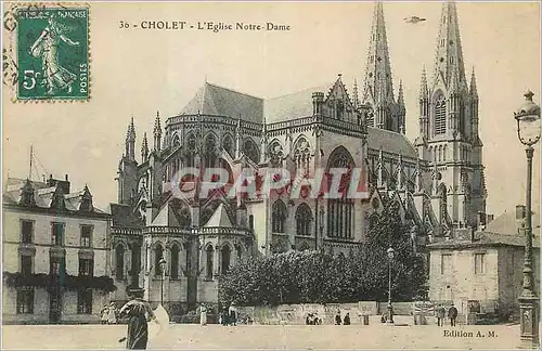 Cartes postales Cholet l'Eglise Notre Dame