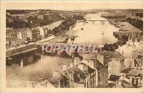 Ansichtskarte AK Angers Vue sur la Maine prise du Chateau