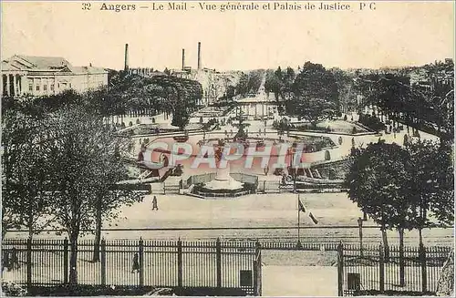 Cartes postales Angers Le Mail Vue Generale et Palais de Justice