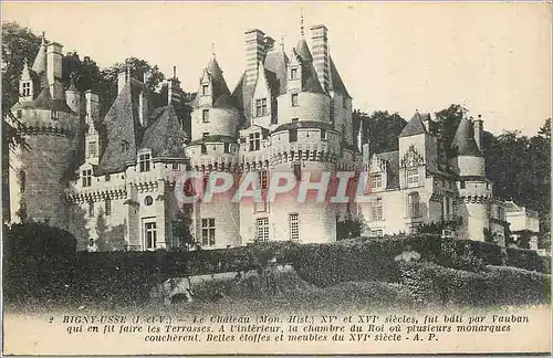 Ansichtskarte AK Rigny Usse (I et V) Le Chateau (Mon Hist) XVe et XVIe Siecles