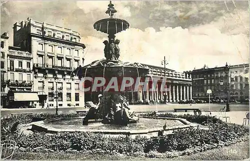 Moderne Karte Bordeaux Place de la Comedie Le Grand Theatre