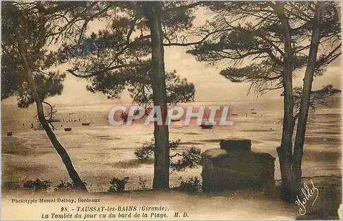 Ansichtskarte AK Taussat les Bains (Gironde) La Tombee du Jour vu du Bord de la Plage