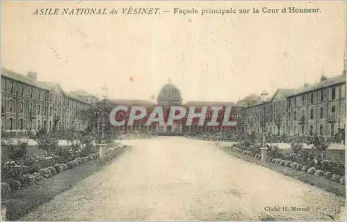 Cartes postales Asile National du Vesinet Facade principale sur la Cour d'Honneur
