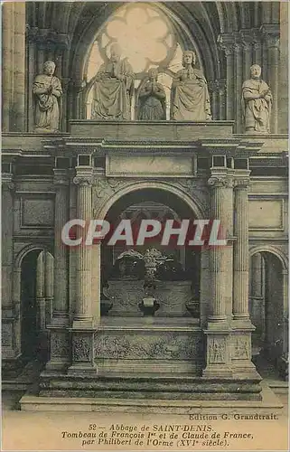 Ansichtskarte AK Abbaye de Saint Denis Tombeau de Francois Ier et de Claude de France