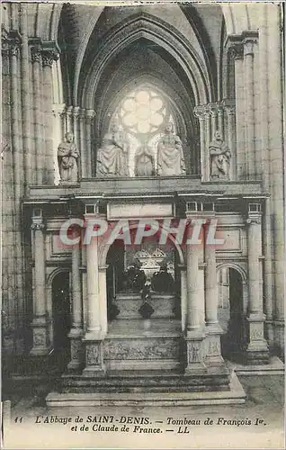 Ansichtskarte AK Abbaye de Saint Denis Tombeau de Francois Ier et Claude de France