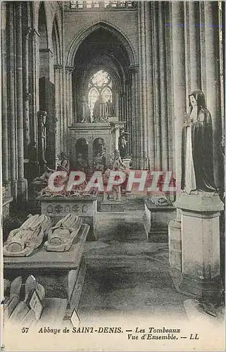 Cartes postales Abbaye de Saint Denis Les Tombeaux Vue d'Ensemble