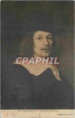 Cartes postales Musee de Lille Van Der helst Personnage Inconnu