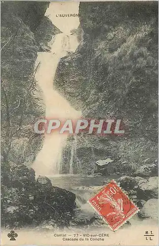 Cartes postales Cantal L'Auvergne Vic sur Cere Cascade de la Conche