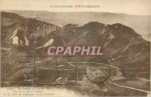 Cartes postales L'Auvergne Pittoresque Au Sommet de Puy de Sancy