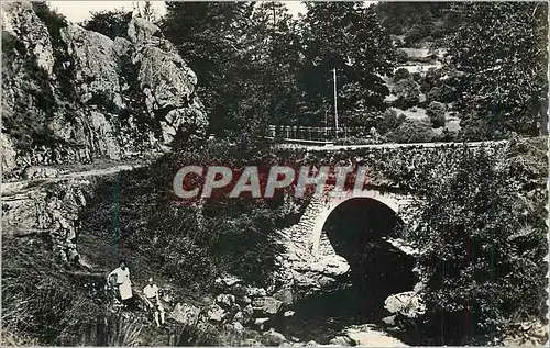 Moderne Karte Gimel (Correze) Le Pont des Cascades