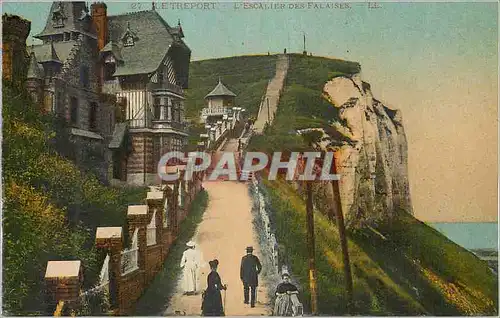 Cartes postales Le Treport L'Escalier des Falaises