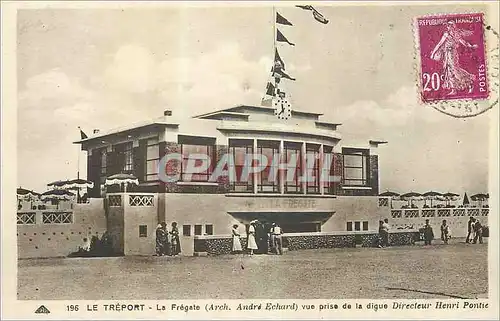 Cartes postales Le Treport La Fregate (Arch Andre Echard) Vue prise de la Digue Directeur Henri Pontie