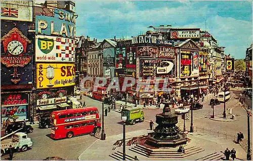 Moderne Karte Piccadilly Circus Londres