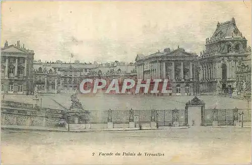 Ansichtskarte AK Facade du Palais de Versailles