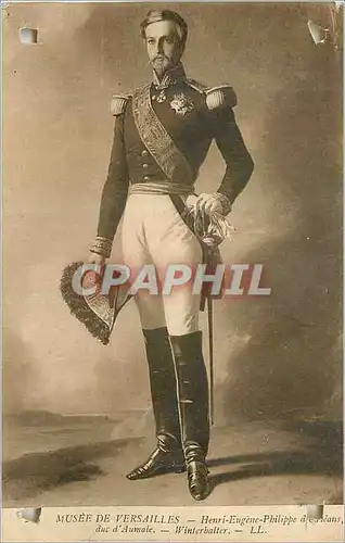 Cartes postales Musee de Versailles Henri Eugene Philippe Duc D'Aumale Winterhalter