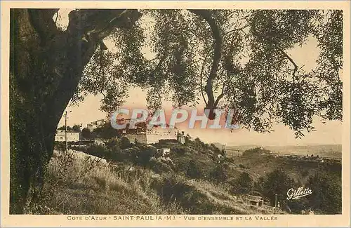 Cartes postales Cote d'Azur Saint Paul (A M) Vue d'Ensemble et la Vallee