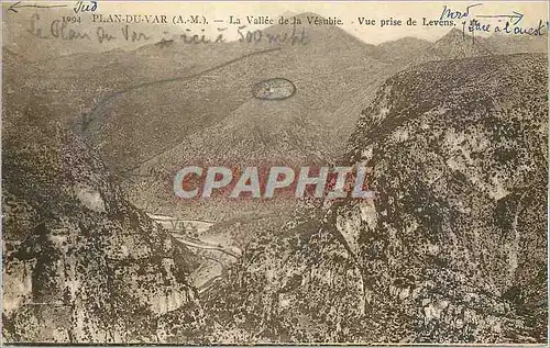 Cartes postales Plan du Var (A M) La Vallee de la Vesubie Vue prise de Levens