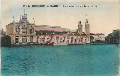 Cartes postales Enghien les Bains Le Casino vu du Lac