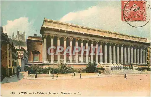 Cartes postales Lyon Le Palais de Justice et Fourviere