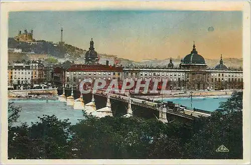 Cartes postales moderne Lyon Pont de la Guillotiere et le Grand Hotel Dieu