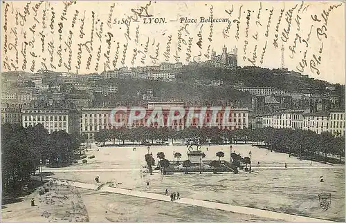 Cartes postales Lyon Place Bellecour