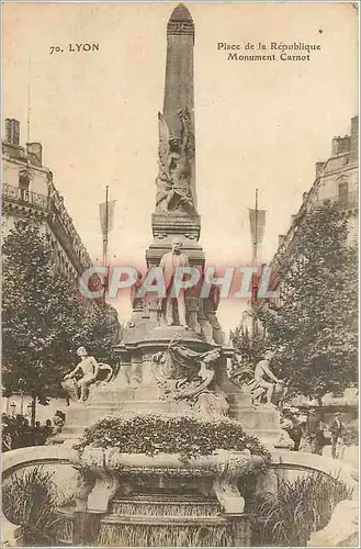 Cartes postales Lyon Place de la Republique Monument Carnot