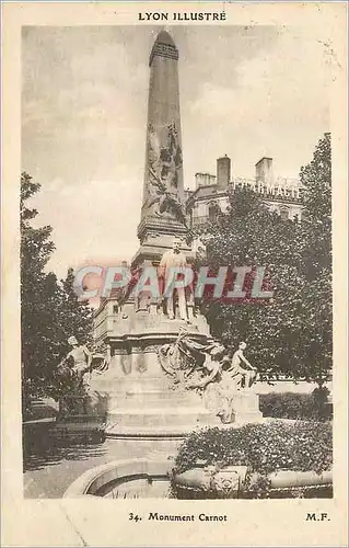 Ansichtskarte AK Lyon Illustre Monument Carnot Pharmacie