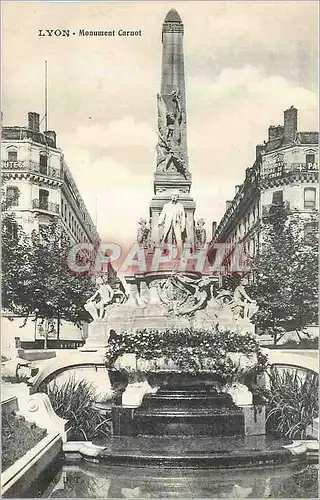 Cartes postales Lyon Le Monument Carnot