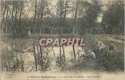 Ansichtskarte AK Foret de Montmorency La Mare des Champeaux Vue Artistique